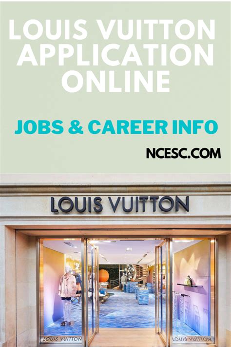 job in louis vuitton|louis vuitton jobs near me.